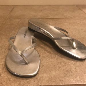 Silver sandals